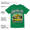 Lucky Green 5s DopeSkill Green T-shirt Hot Mouth Graphic