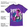 Dunk Purple Championship Court White DopeSkill Purple T-shirt Drip'n Never Tripp'n Graphic