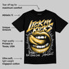 9060 Varsity Gold DopeSkill T-Shirt Lick My Kicks Graphic