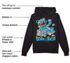 University Blue 2s DopeSkill Hoodie Sweatshirt Born To Be Rich Graphic