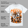 Orange Black White DopeSkill T-Shirt Chillin Graphic