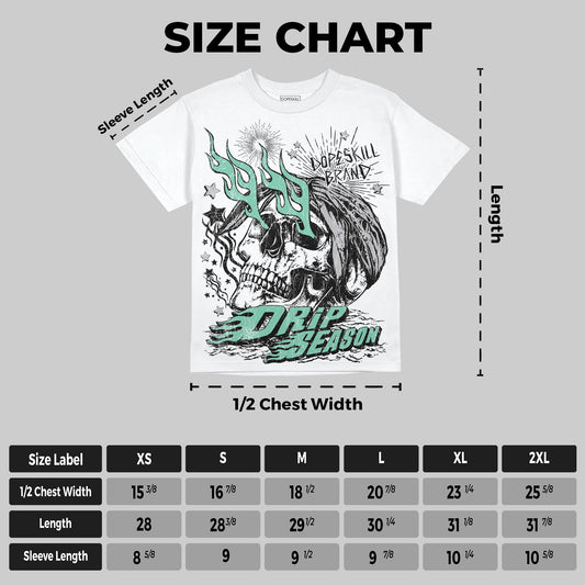 Green Glow 3s DopeSkill Oversize Print T-Shirt Drip Season Graphic
