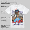 University Blue 'All Hustle No Luck' DopeSkill Graphic T-Shirt