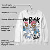Cobalt Bliss 3s DopeSkill Sweatshirt No Risk No Story Graphic