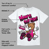 Fierce Pink 1s DopeSkill T-Shirt Money Is Our Motive Bear Graphic