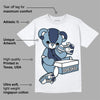 Diffused Blue Sail Grey White 1s DopeSkill T-Shirt Sneakerhead BEAR Graphic