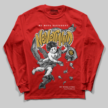 Jordan 11 “Bred Velvet” DopeSkill Red Long Sleeve T-Shirt Nevermind Graphic Streetwear