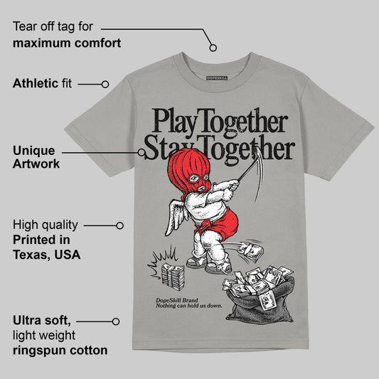 Grey Collection DopeSkill Grey T-shirt Play together, Stay together Graphic