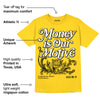 Yellow Ochre 6s DopeSkill Yellow T-shirt Money Is Our Motive Typo Graphic