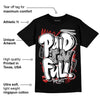 Black and White 14s DopeSkill T-Shirt New Paid In Full Graphic