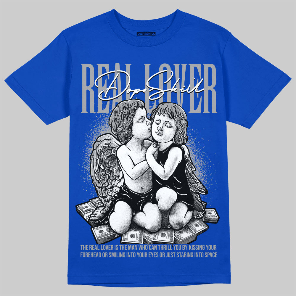 Jordan 5 Racer Blue DopeSkill Racer Blue T-Shirt Real Lover Graphic Streetwear