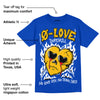 Royal Blue Collection DopeSkill Royal Blue T-shirt Crying Heart Graphic