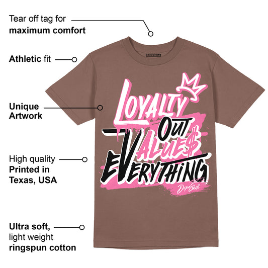 Dunk Smokey Mauve Playful Pink White Brown DopeSkill Brown Savana T-shirt LOVE Graphic