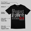 Black Cement 3s DopeSkill T-Shirt Protect Me From Evil Graphic