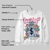 Cobalt Bliss 3s DopeSkill Sweatshirt Money Bag Coming Up Graphic