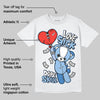 Women's Runner Sneaker Light Blue DopeSkill T-Shirt Love Sick Graphic