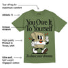 Olive Collection DopeSkill Olive T-shirt Owe It To Yourself Graphic