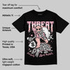 Stars Court White/Pink DopeSkill T-Shirt Threat Graphic