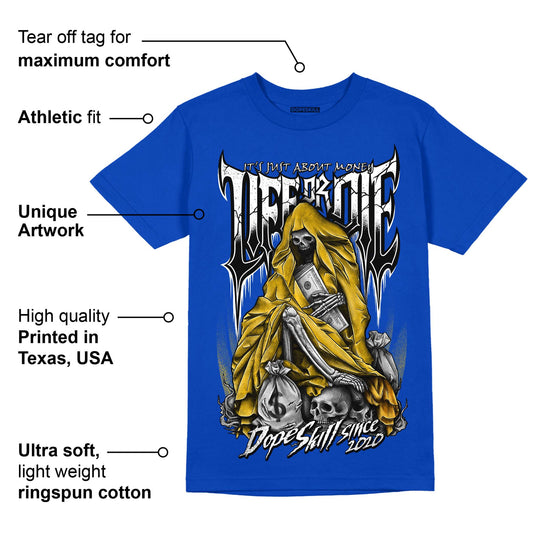 Laney 14s DopeSkill Varsity Royal T-shirt Life or Die Graphic