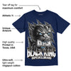 Midnight Navy 3s DopeSkill Navy T-shirt Black King Graphic