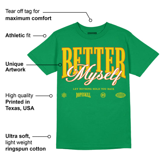 Green Collection DopeSkill Green T-shirt Better Myself Graphic