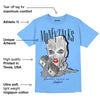 Powder Blue 9s DopeSkill Sky Blue T-shirt Money Talks Graphic