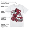 85 Metallic Burgundy 1s DopeSkill T-Shirt Bear Steals Sneaker Graphic