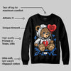 Blueberry 12s DopeSkill Sweatshirt Broken Bear Graphic