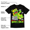 Neon Green Collection DopeSkill T-Shirt Born To Be Rich Graphic