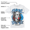 Powder Blue 9s DopeSkill T-Shirt Money Don't Lie Graphic