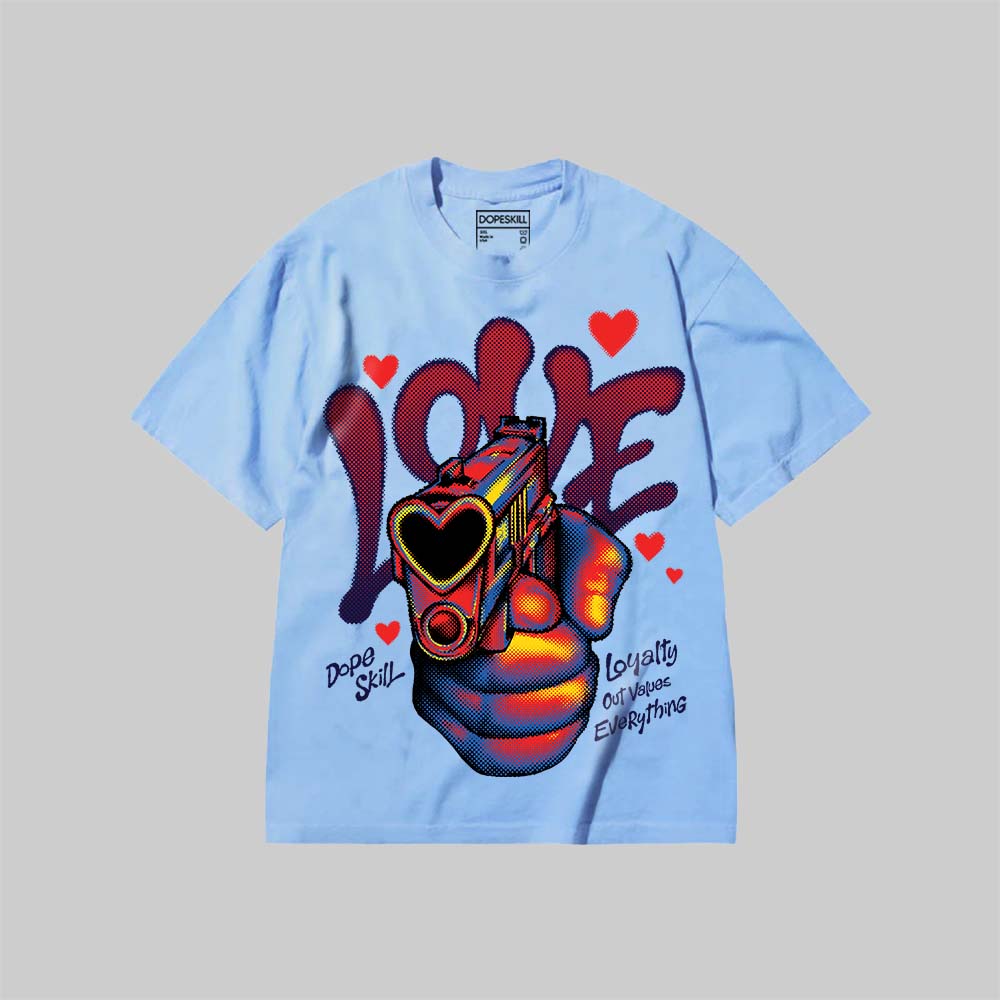 Love Shot DopeSkill Premium T-shirt Streetwear - Chambray