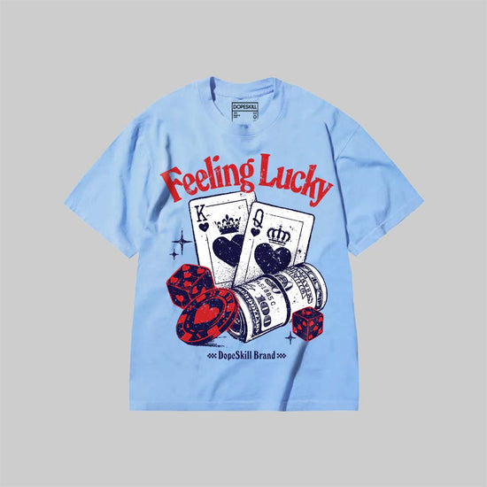 Feeling Lucky DopeSkill Premium T-shirt Streetwear - Chambray