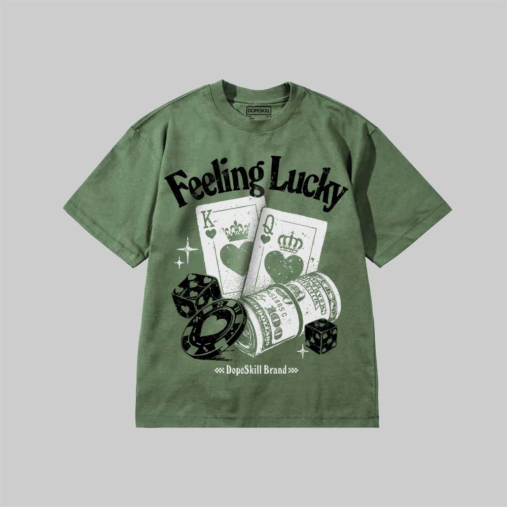 Feeling Lucky DopeSkill Premium T-shirt Streetwear - Moss