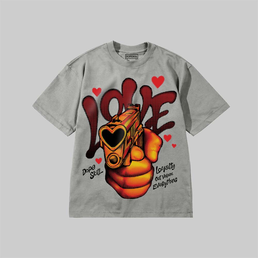 Love Shot DopeSkill Premium T-shirt Streetwear - Grey