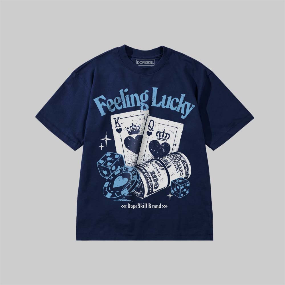 Feeling Lucky DopeSkill Premium T-shirt Streetwear - Navy
