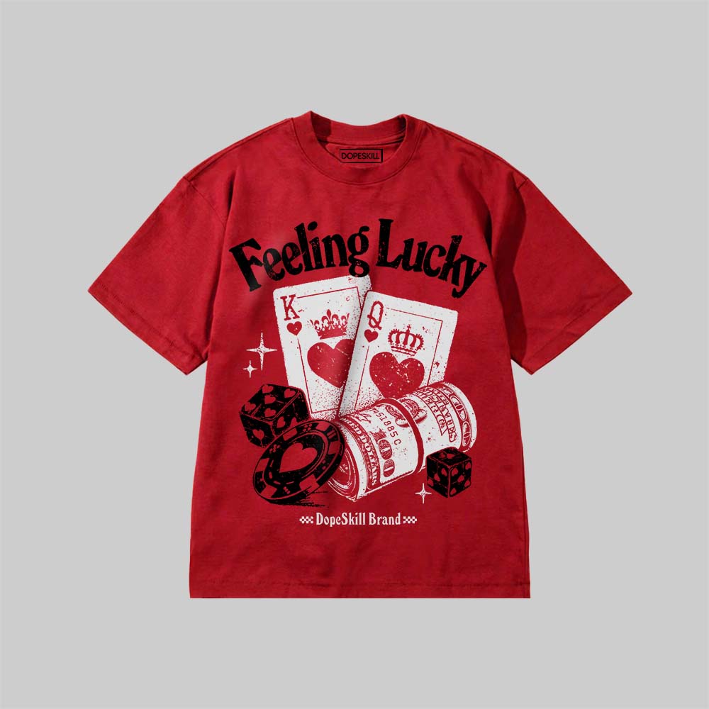 Feeling Lucky DopeSkill Premium T-shirt Streetwear red