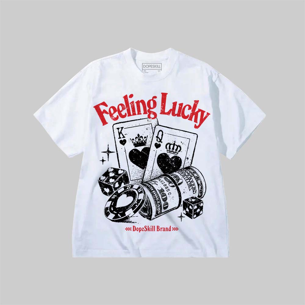 Feeling Lucky DopeSkill Premium T-shirt Streetwear - White