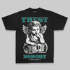 Aqua Oversize Print Trust Nobody DopeSkill Graphic Premium T-shirt Streetwear - Black