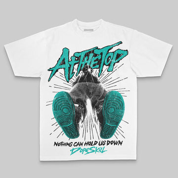 Aqua Oversize Print Nothing Can Hold US Down DopeSkill Graphic Premium T-shirt Streetwear - White 