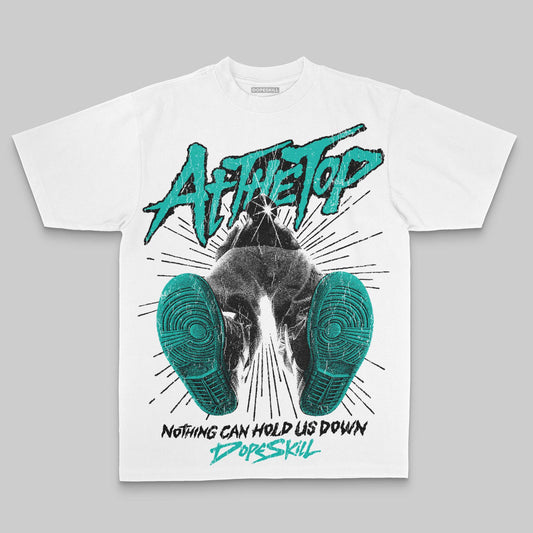 Aqua Oversize Print Nothing Can Hold US Down DopeSkill Graphic Premium T-shirt Streetwear - White 