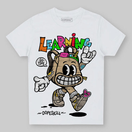 TAN Sneakers DopeSkill Toddler Kids T-shirt Learning Graphic Streetwear - White