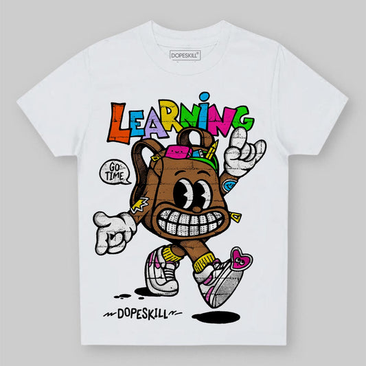 Black and White Sneakers DopeSkill Toddler Kids T-shirt Learning Graphic Streetwear - White 