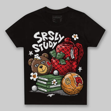 Black and White Sneakers DopeSkill Toddler Kids T-shirt SRSLY Study Graphic Streetwear - black