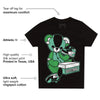 Green Glow 1s DopeSkill Toddler Kids T-shirt Sneakerhead BEAR Graphic