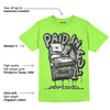 AJ 5 Green Bean DopeSkill Green Bean T-shirt Paid In Full Graphic