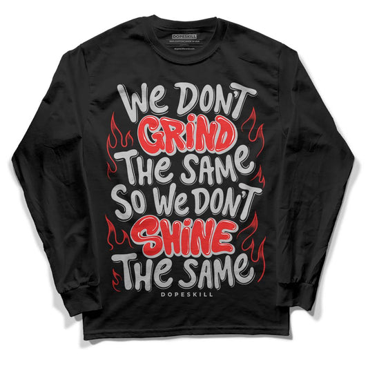 Jordan Spizike Low Bred DopeSkill Long Sleeve T-Shirt Grind Shine Graphic Streetwear - Black