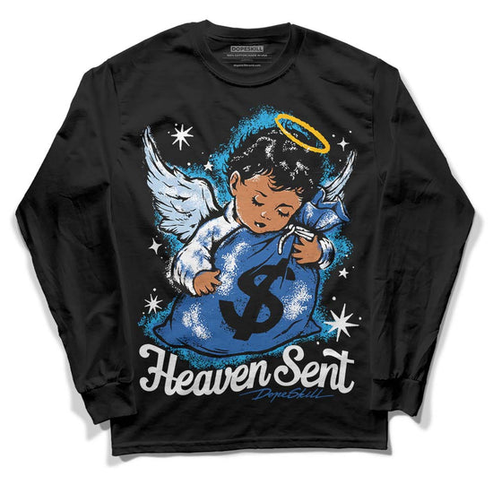 Jordan 11 Low “Space Jam” DopeSkill Long Sleeve T-Shirt Heaven Sent Graphic Streetwear - Black