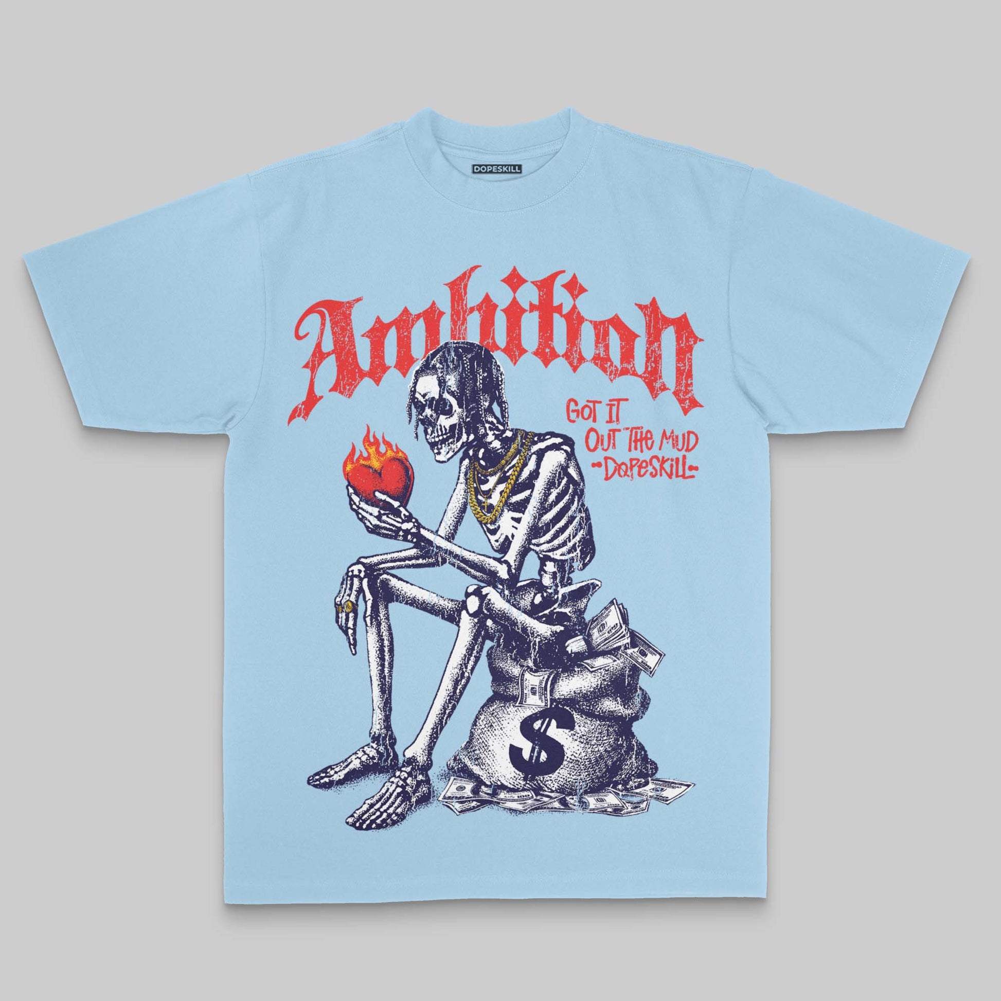 Ambition DopeSkill Premium T-shirt Streetwear - Chambray