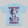 Royal Blue Oversize Print Trust Nobody DopeSkill Graphic Premium T-shirt Streetwear - Chambray