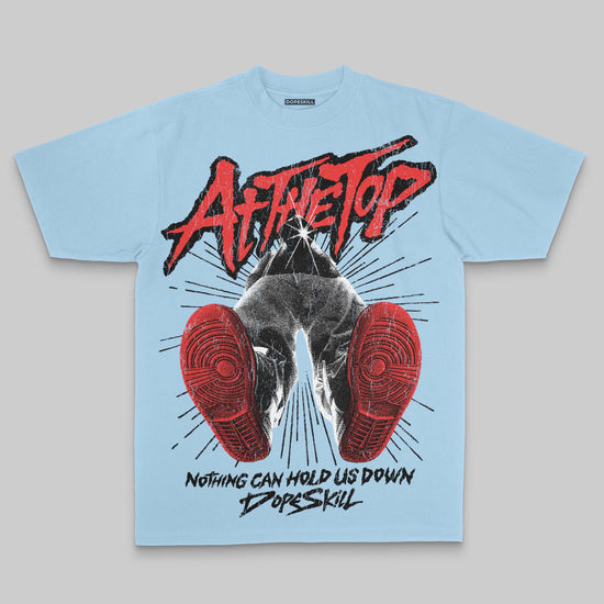 Royal Blue Oversize Print Nothing Can Hold US Down DopeSkill Graphic Premium T-shirt Streetwear - Chambray